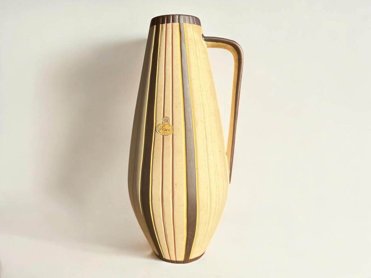 Vintage - schöne handgearbeitete Vase 50/60er Jahre ESR Sawa Foreign – Manufaktur Franz Schwaderlapp Ransbach Baumbach. Modell 341/30