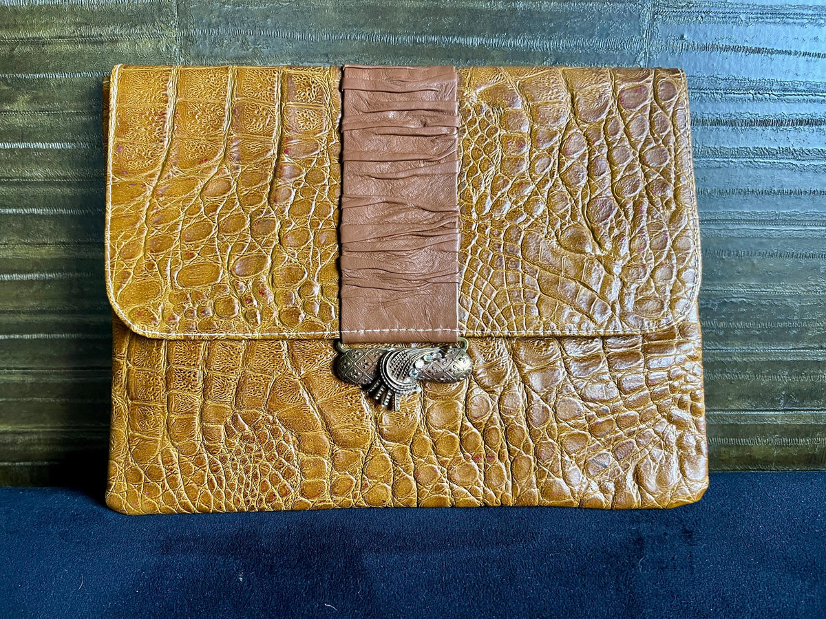 Vintage Clutch der italienischen Marke Baglia 1980er Jahre