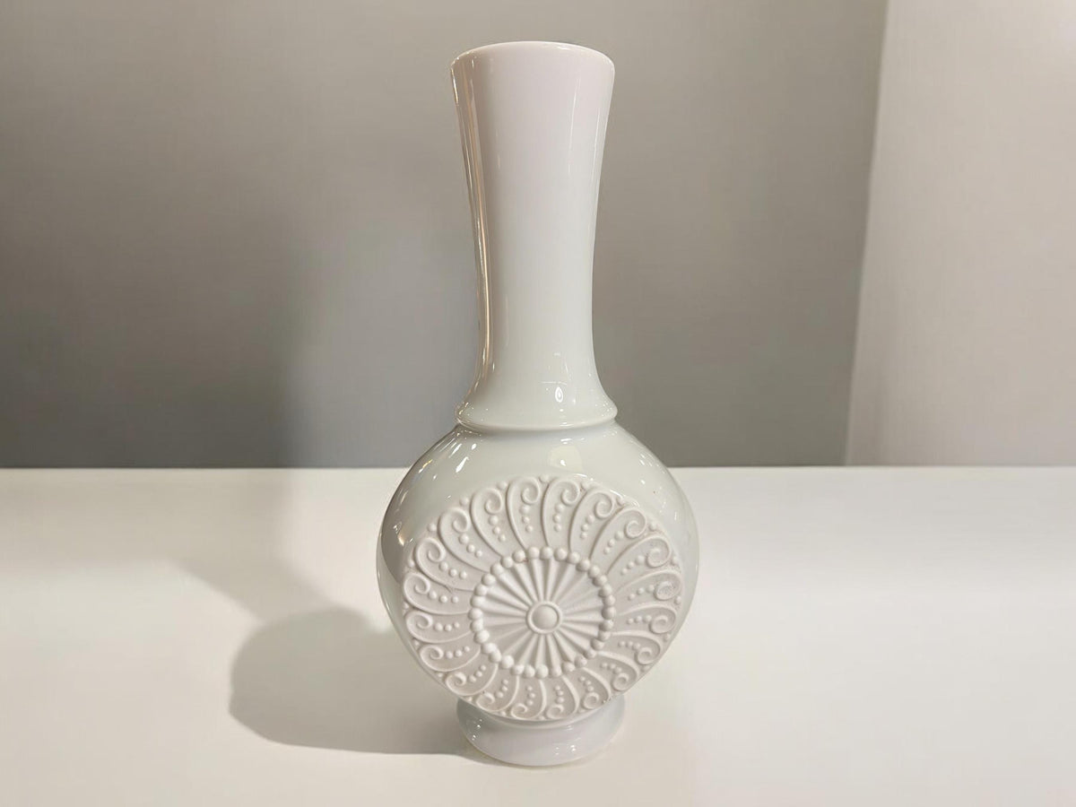 KPM Royal Op-Art Blumenvase, Handarbeit 719/3, mittelgroß, 1970er Jahre