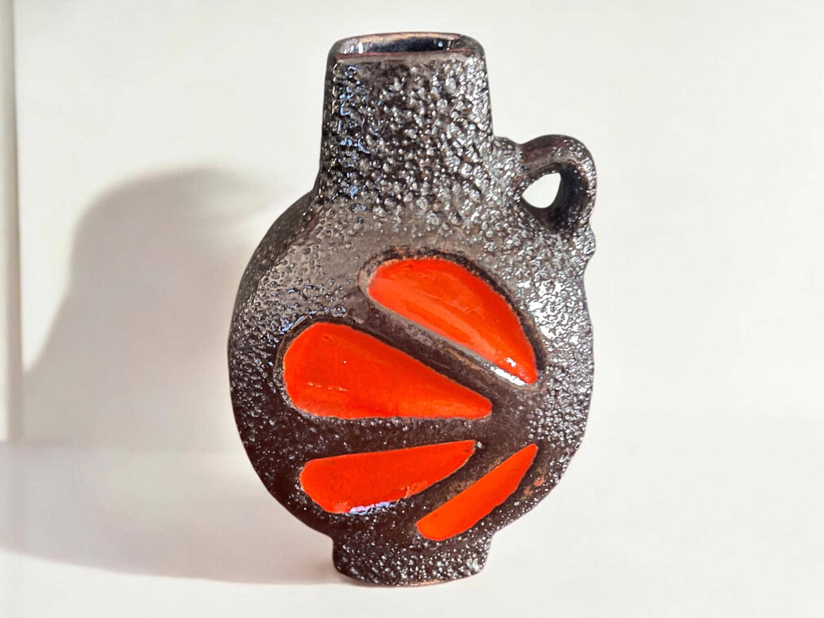 Mid Century Fat Lava Vase von ES Emons & Söhne Keramik aus Rheinbach in Deutschland. Designklassiker der 70er in hervorragender Qualität.