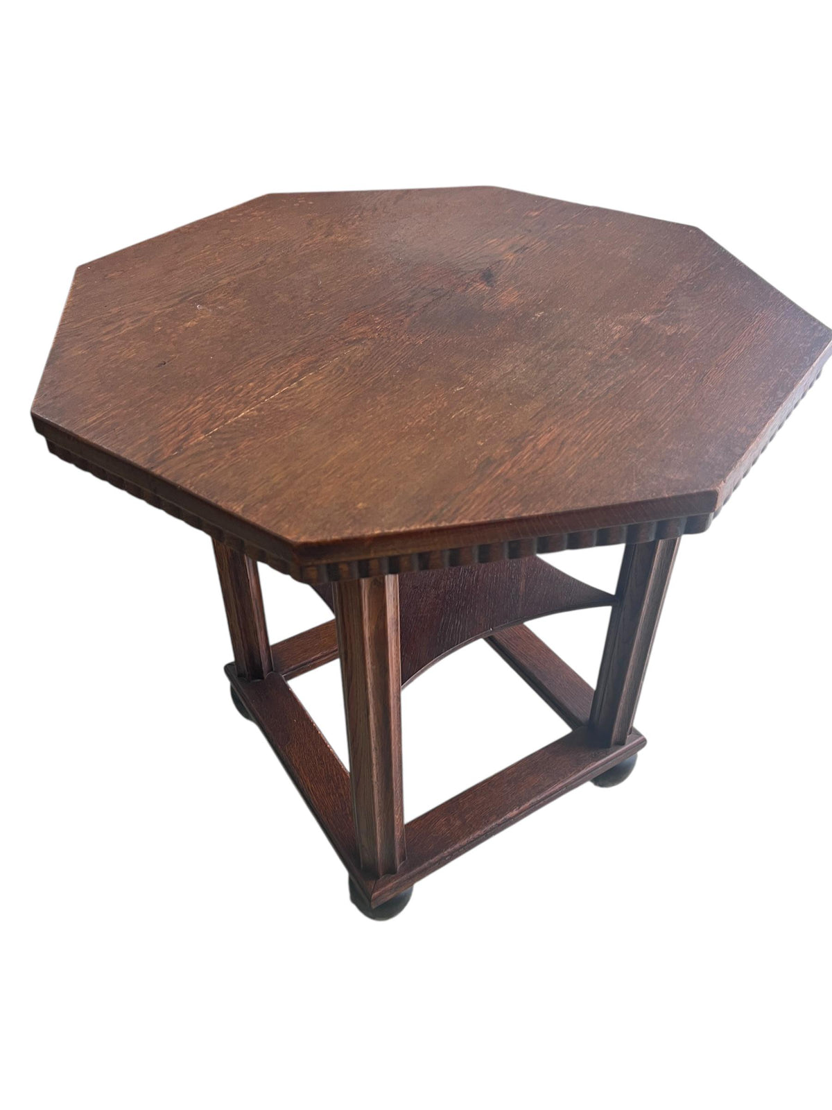 Art Deco Beistelltisch aus Vollholz ca. 1920-1930er Jahre