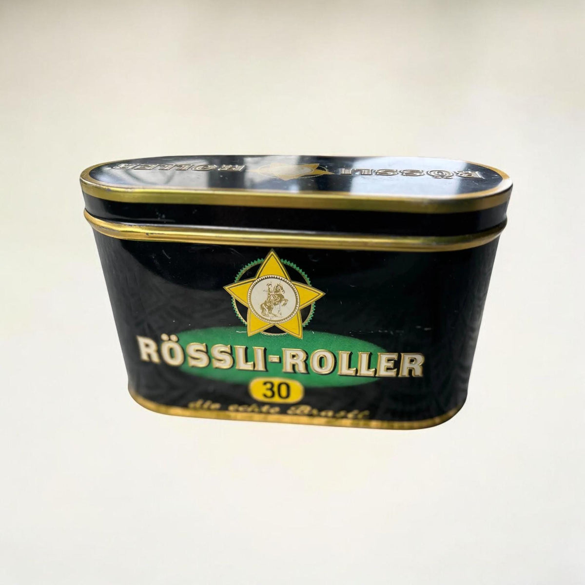 Vintage Rössli Zigarrenbox aus Blech, guter Zustand 1950-1960 auch als Teebox zu verwenden