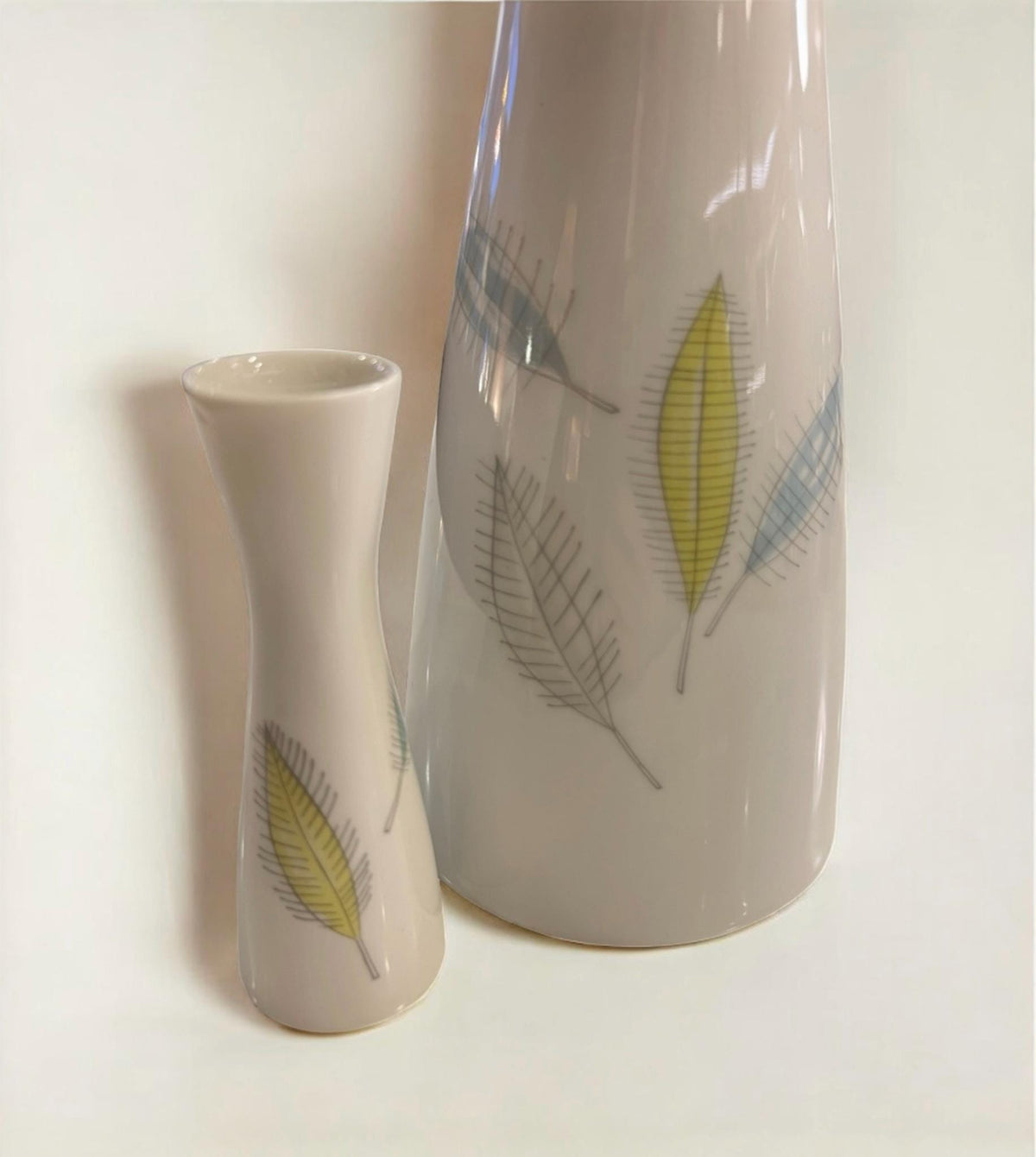 Seltenes Rosenthal Vasen Set von Raymond Loewy | 50er/60er Jahre Designklassiker | Mid-Century Porzellan, kleine und große Vase