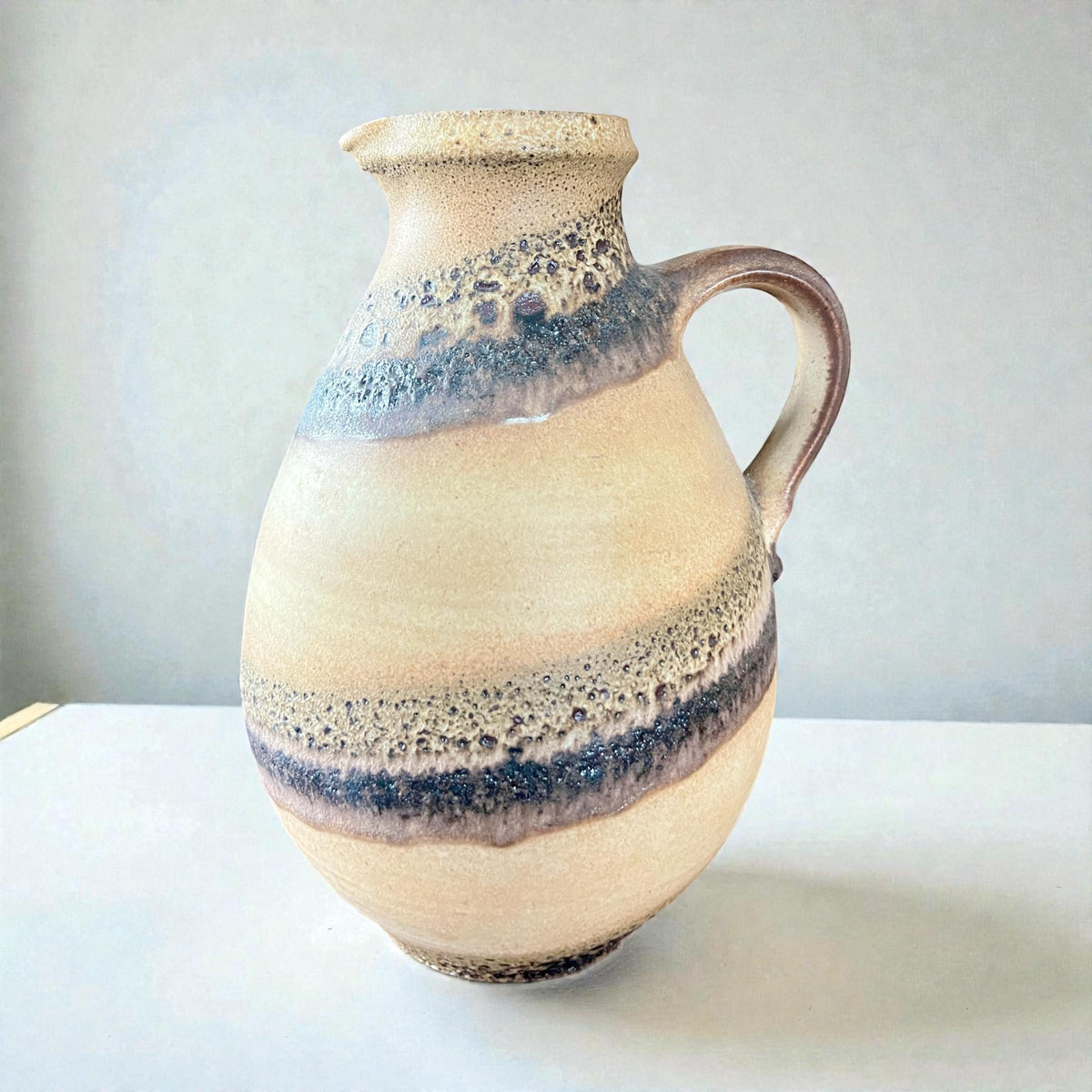 Vintage Fat Lava Krug von Scheurich – West Germany Keramik in Braun | Mid Century Design Model: 671-30