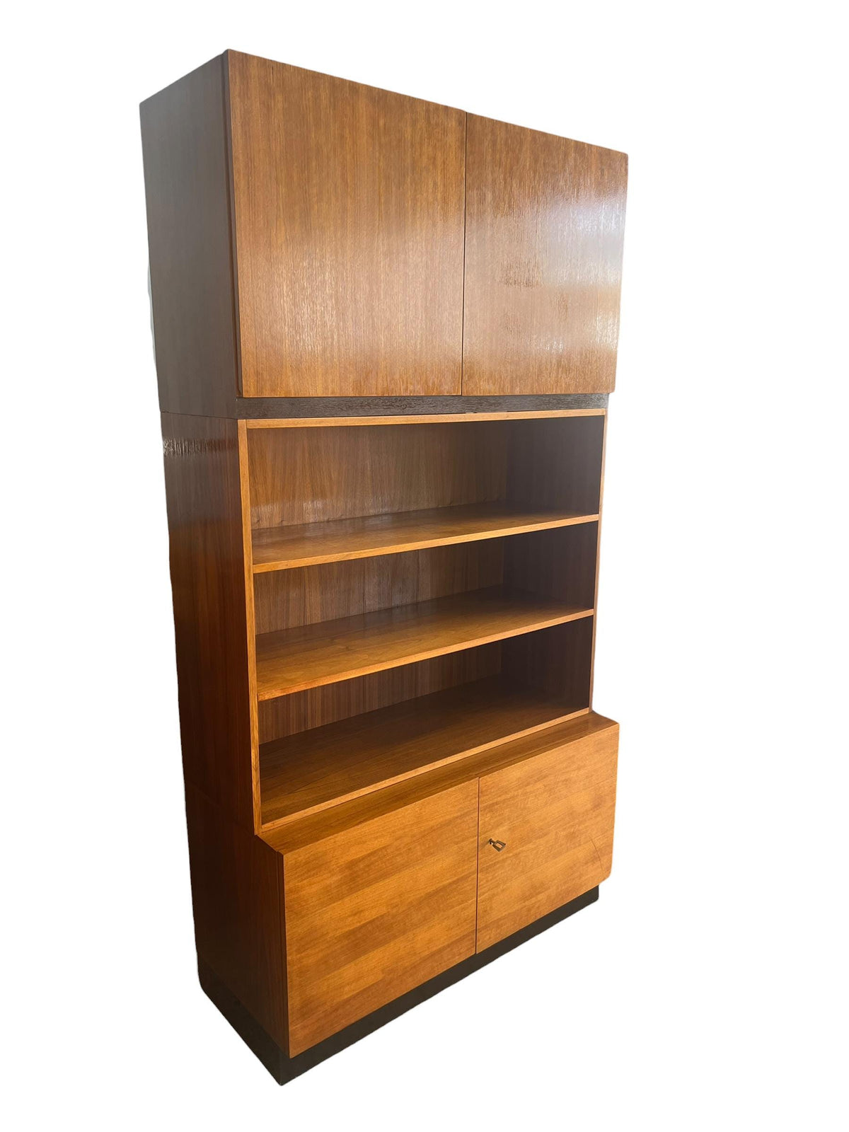 Mid Century Teak Systemmöbel – Modulares Schrank- & Regalsystem 1960er – Danish Modern im Stil von Riestenpatt, RT, Bramin oder WK - Möbel