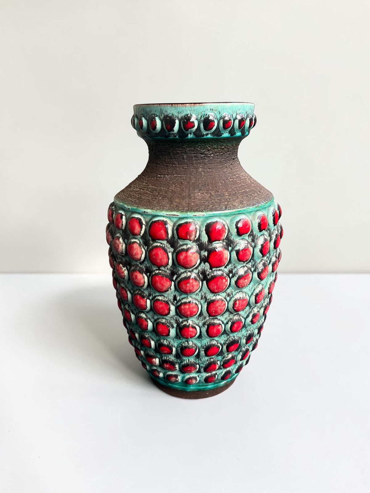Monumentale Bay Keramik Fat Lava Bodenvase – Bodo Mans zugeschrieben, West Germany 1970er Jahre - Modell 64 - 50.