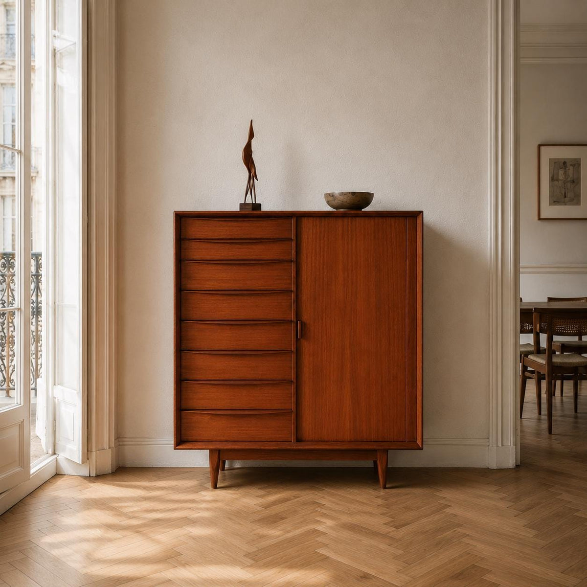 Scandinavian Modern Design - Herrentruhe von Svend Åge Madsen für Falster. Ein skandinavischer Designklassiker aus den 1960er Jahren.